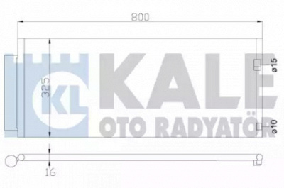 KALE OTO RADYATOR 342970 -  Конденсатор, кондиционер